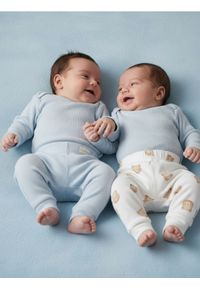 Sinsay - Bawełniane legginsy 2 pack - błękitny. Kolor: niebieski. Materiał: bawełna #1