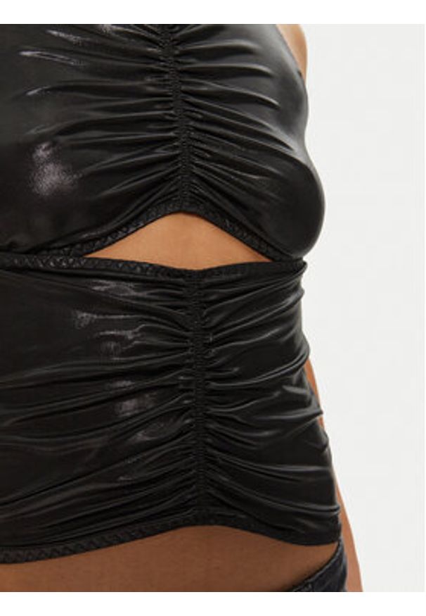 Pinko - PINKO Top 103261 A1OE Czarny Slim Fit. Kolor: czarny. Materiał: syntetyk