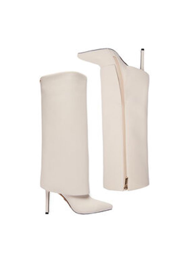 Nine West Kozaki CEO-SAIDA-01 Écru. Materiał: materiał