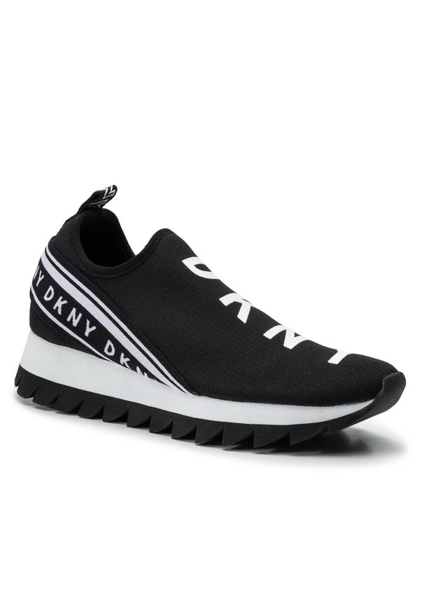 Sneakersy DKNY Abbi K1966559 Black. Kolor: czarny. Materiał: materiał