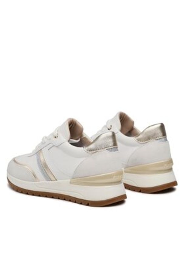 Geox Sneakersy D Desya A D3500A 08522 C1352 Biały. Kolor: biały. Materiał: skóra