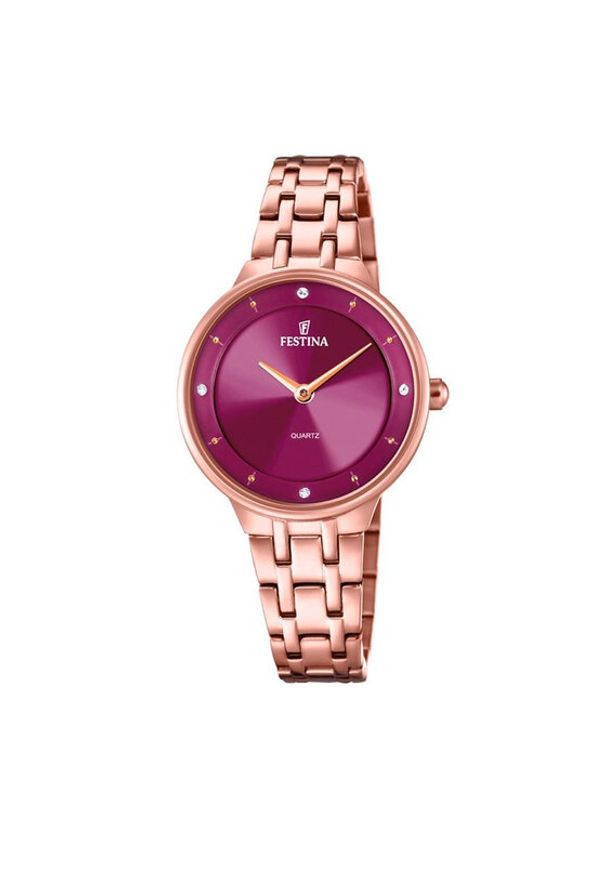 Festina Zegarek Mademoiselle F20602/2 Złoty. Kolor: złoty