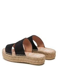 Manebi Espadryle Hamptons Double Sole 2 Bands Sandals K 1.0 JB Czarny. Kolor: czarny. Materiał: zamsz, skóra