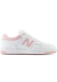 Buty unisex New Balance BB480LOP – białe. Okazja: na co dzień. Kolor: biały. Materiał: dresówka, syntetyk, skóra, materiał. Szerokość cholewki: normalna. Sport: turystyka piesza