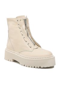 Botki Steve Madden Odyl SM11001646-03001-287 Bone. Kolor: beżowy. Materiał: skóra #1