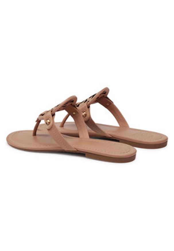 Tory Burch Japonki Miller 21168647 Beżowy. Kolor: beżowy. Materiał: skóra