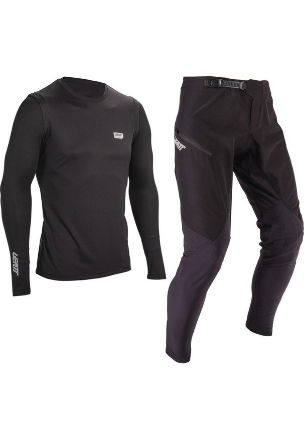 Komplet rowerowy (koszulka+spodnie) LEATT Ride Kit MTB 1.0. Kolor: czarny. Sport: kolarstwo