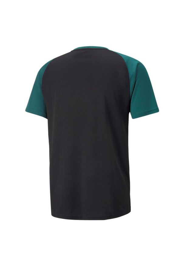 Puma - Koszulka fitness męska PUMA Fit Tee. Kolor: wielokolorowy, niebieski, zielony. Długość rękawa: krótki rękaw. Długość: krótkie. Sport: fitness