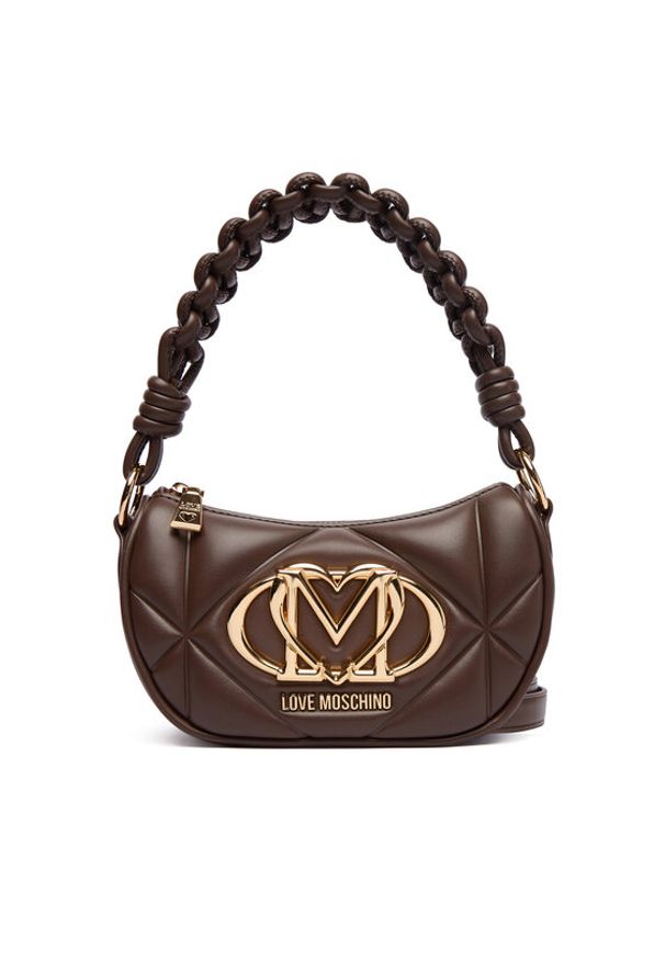 Love Moschino - LOVE MOSCHINO Torebka JC4189PP0NLC0 Brązowy. Kolor: brązowy. Materiał: skórzane