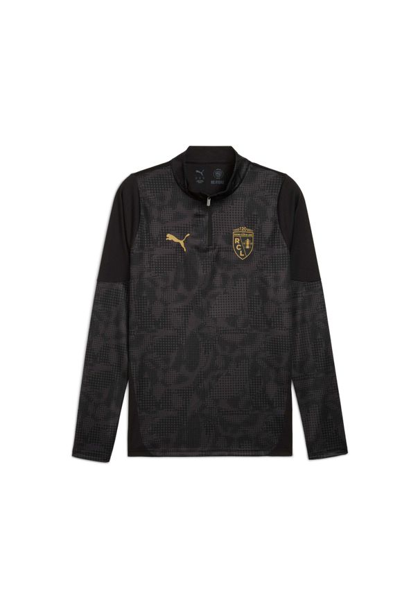 Puma - Bluza treningowa 1/4 zip RC Lens 2025/26. Kolor: czarny. Sport: piłka nożna, fitness