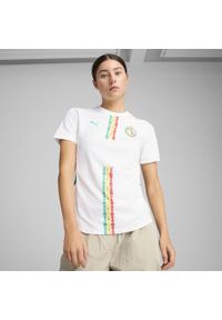 Puma - Damska koszulka domowa Senegal 2025 PUMA White Sport Green. Kolor: biały, zielony, wielokolorowy. Wzór: aplikacja #2