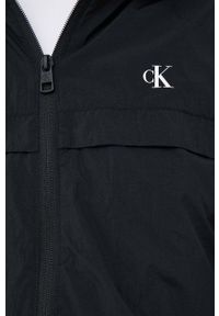 Calvin Klein Jeans wiatrówka kolor czarny przejściowa. Kolor: czarny. Materiał: poliester, poliamid #4