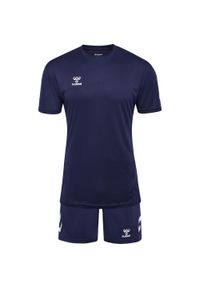 Ustaw Hummel Logo. Kolor: niebieski. Materiał: dresówka. Sport: piłka nożna #1