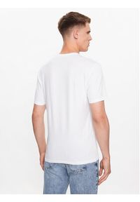 Guess T-Shirt M3YI22 J1314 Biały Slim Fit. Kolor: biały. Materiał: bawełna
