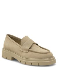 Gino Rossi Loafersy GRACE-E24-26372LM Beżowy. Kolor: beżowy. Materiał: zamsz, skóra