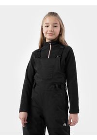 4f - Spodnie narciarskie membrana 10 000 dziewczęce. Stan: podwyższony. Kolor: czarny. Materiał: poliester. Sezon: zima. Sport: narciarstwo #2