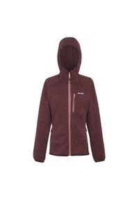 Regatta - Bluza Polarowa Damska Z Kapturem Newhill. Typ kołnierza: kaptur. Kolor: wielokolorowy, czerwony, różowy. Materiał: polar. Sezon: zima. Styl: sportowy. Sport: turystyka piesza #1