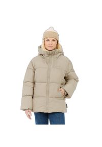Damska kurtka puchowa Protest Selby. Kolor: wielokolorowy, beżowy, brązowy. Materiał: puch #1
