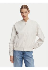 Calvin Klein Jeans Kurtka bomber LV047F510G Beżowy jasny Regular Fit. Kolor: beżowy. Materiał: bawełna #1