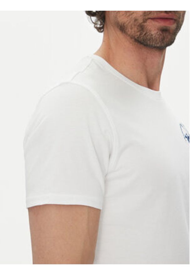 La Martina T-Shirt Vernie MAR009 JS206 Biały Regular Fit. Kolor: biały. Materiał: bawełna
