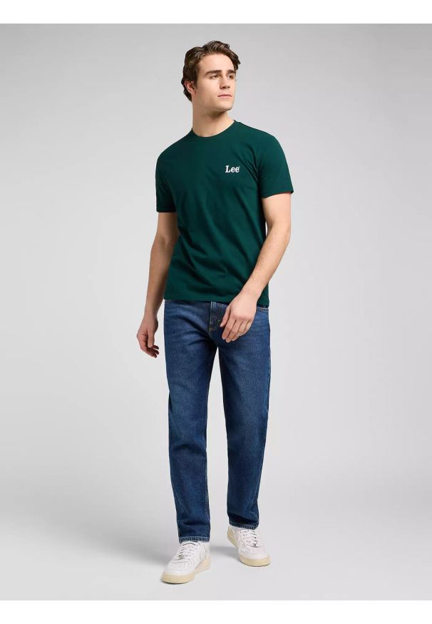 Lee - MESKA KOSZULKA LEE SS SMALL LOGO TEE JADE FOREST 112370501