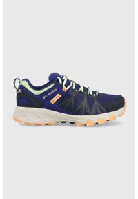 columbia - Columbia buty Peakfreak II Outdry damskie kolor granatowy 2005131-471. Kolor: niebieski. Materiał: syntetyk, materiał. Szerokość cholewki: normalna. Sezon: zima