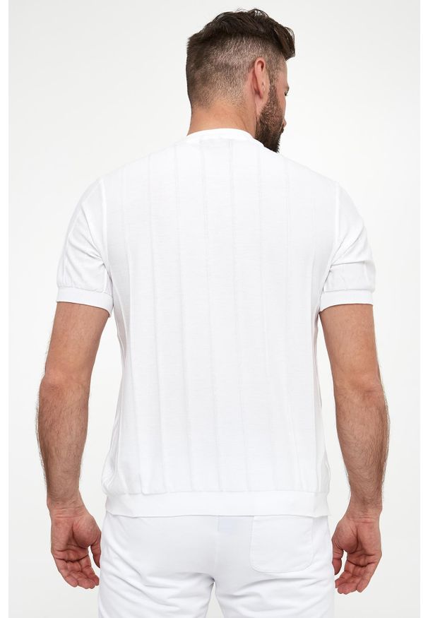 PAUL & SHARK - T-shirt męski dzianinowy PAUL&SHARK. Materiał: dzianina