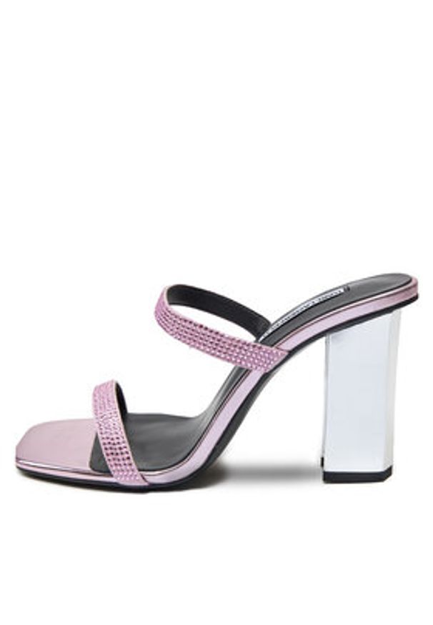 Karl Lagerfeld - KARL LAGERFELD Klapki KL33921 Różowy. Kolor: różowy. Materiał: materiał