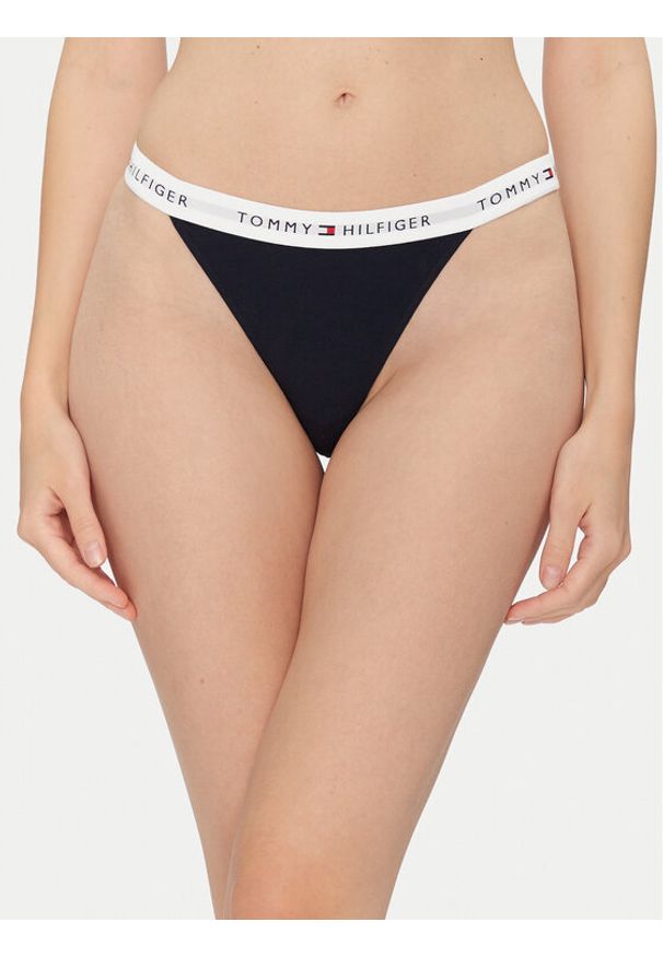 TOMMY HILFIGER - Tommy Hilfiger Komplet 3 par stringów UW0UW05757 Kolorowy. Materiał: bawełna. Wzór: kolorowy
