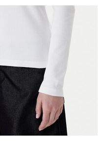 Calvin Klein Bluzka Ls Woven Label LV047E203G Biały Slim Fit. Kolor: biały. Materiał: bawełna #5
