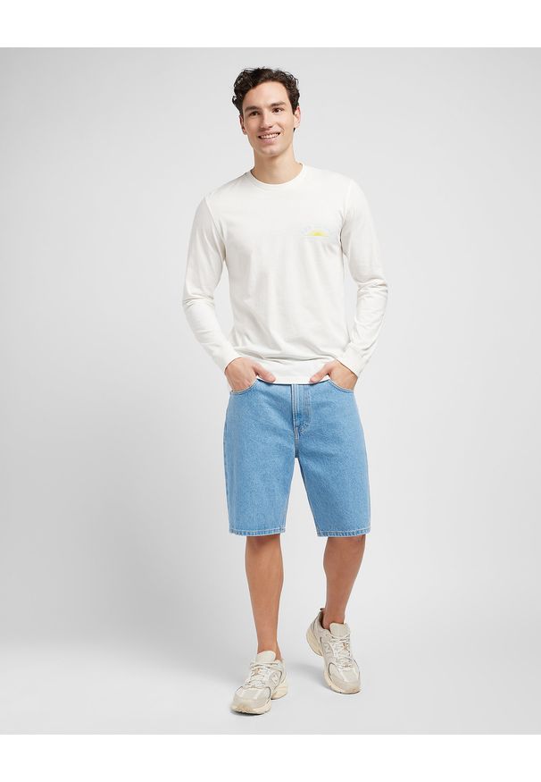 Lee - MESKA KOSZULKA LEE LS TEE ECRU 112349098