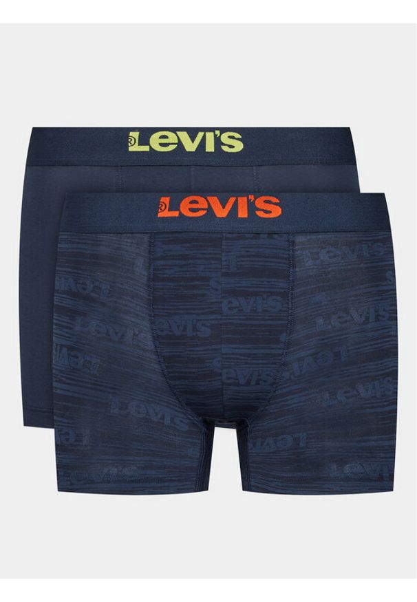 Levi's® Komplet 2 par bokserek 701224650 Granatowy. Kolor: niebieski. Materiał: bawełna