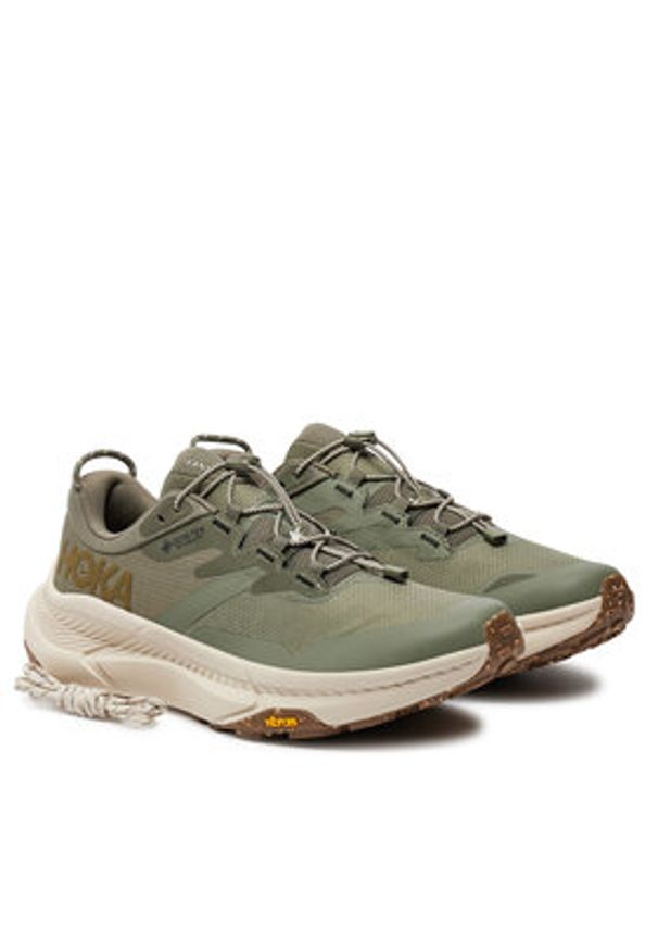 HOKA - Hoka Sneakersy Transport GTX GORE-TEX 1133957 Zielony. Kolor: zielony. Materiał: materiał. Technologia: Gore-Tex