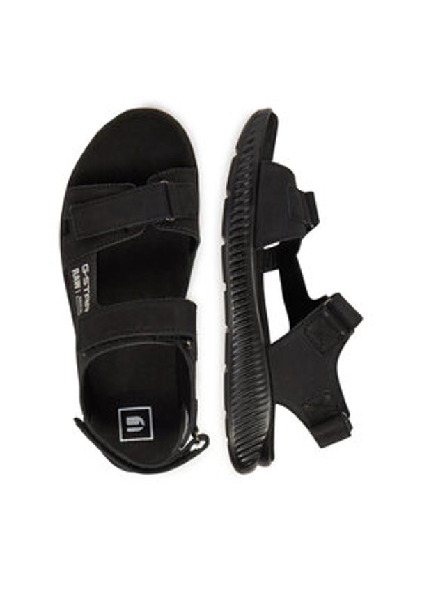 G-Star RAW - G-Star Raw Sandały ROY1-11 MI08 Czarny. Kolor: czarny. Materiał: nubuk, skóra
