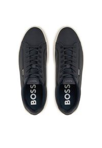 BOSS - Boss Sneakersy Rhys 50529532 Granatowy. Kolor: niebieski. Materiał: skóra