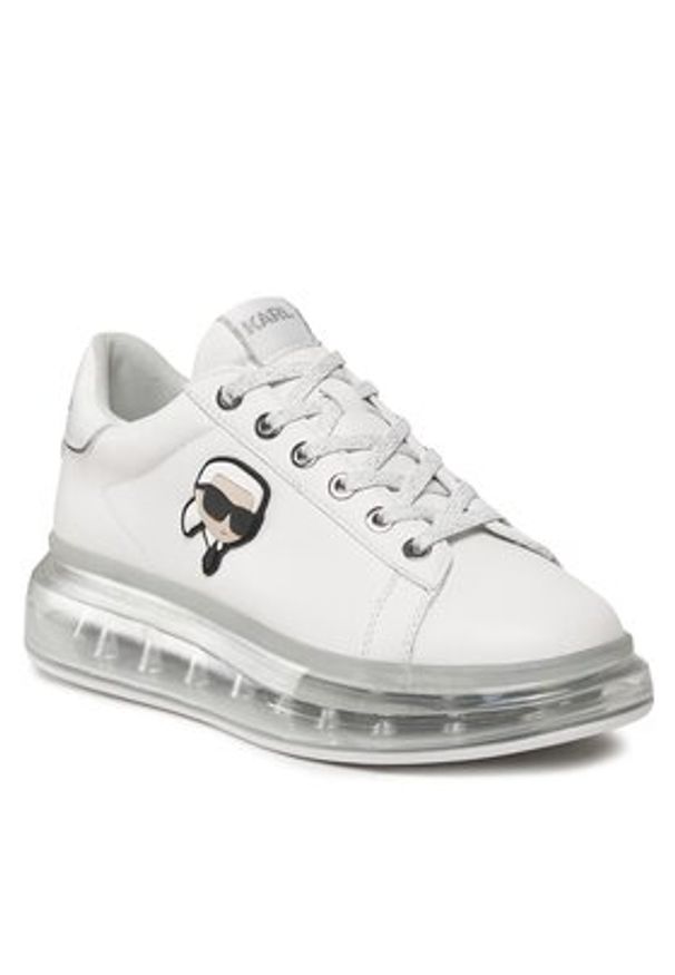 Karl Lagerfeld - KARL LAGERFELD Sneakersy KL62630N Biały. Kolor: biały. Materiał: skóra