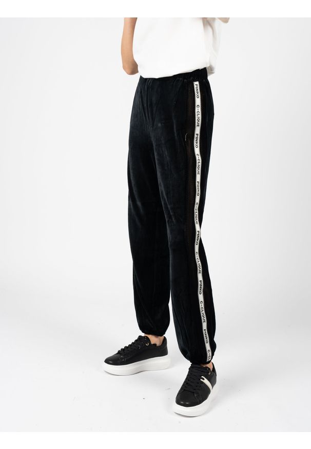 Pinko Spodnie "Wembley 2" | 1C10BE 8190 | Wembley 2 Pants | Kobieta | Czarny. Okazja: na co dzień. Kolor: czarny. Materiał: wiskoza, poliamid. Styl: casual