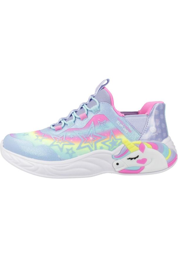 skechers - Tenisówki Skechers Model Unicorn Dreams Kolor Wielokolorowy. Kolor: wielokolorowy. Materiał: syntetyk, tkanina. Model: Skechers Sport. Sport: turystyka piesza