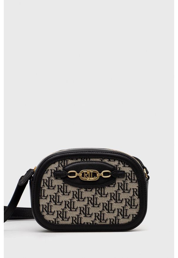 Lauren Ralph Lauren torebka kolor czarny. Kolor: czarny. Rodzaj torebki: na ramię