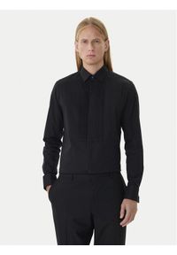 Calvin Klein Koszula LV019EU063 Czarny Slim Fit. Kolor: czarny. Materiał: bawełna #1