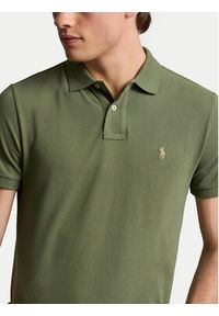 Polo Ralph Lauren Polo 710536856436 Zielony Slim Fit. Typ kołnierza: polo. Kolor: zielony. Materiał: bawełna