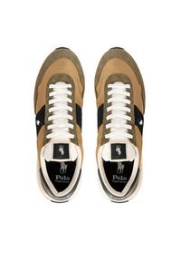 Polo Ralph Lauren Sneakersy 809949937001 Brązowy. Kolor: brązowy. Materiał: zamsz, skóra #4
