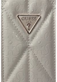 Guess - GUESS Biała damska torebka Aldina. Kolor: biały. Materiał: skórzane. Styl: elegancki