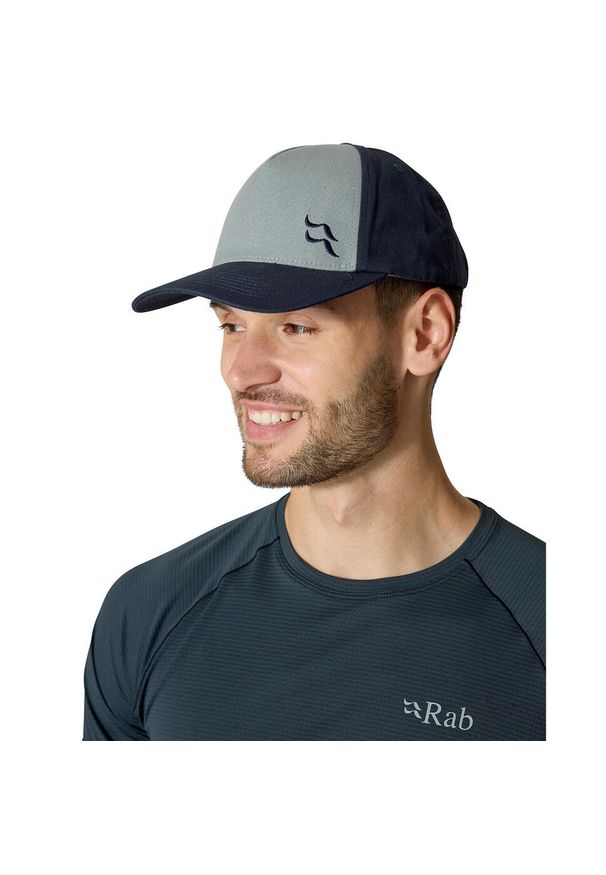 Czapka z daszkiem bawełniana Rab Calet Embroidery Cap. Kolor: szary. Materiał: bawełna