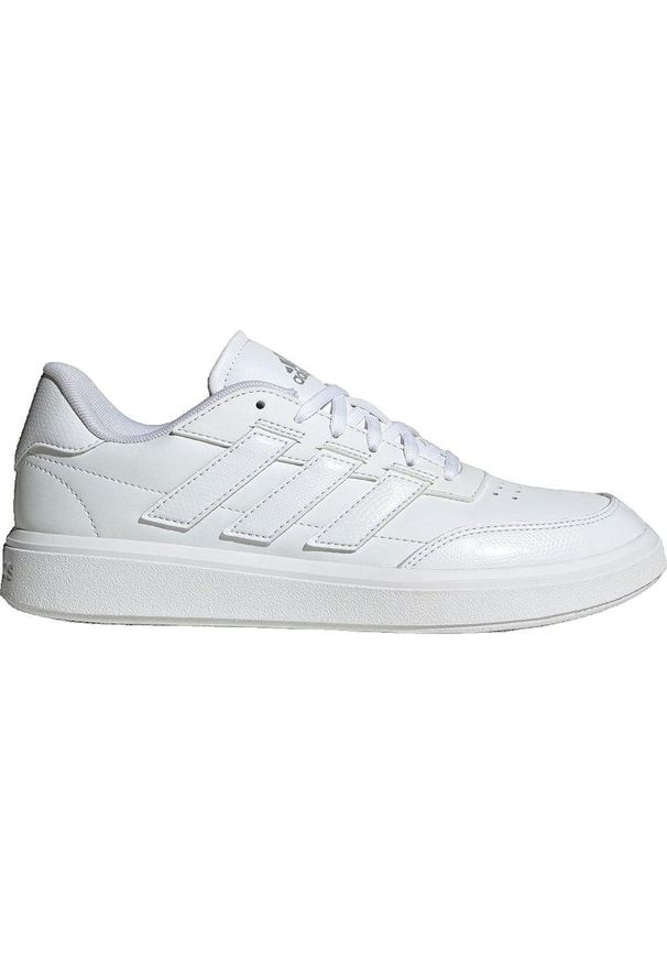 Adidas - Buty sportowe adidas Courtblock Białe. Okazja: na co dzień. Kolor: biały. Materiał: skóra, syntetyk, guma