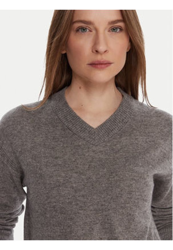 United Colors of Benetton - United Colors Of Benetton Sweter 102HD4032 Szary Relaxed Fit. Kolor: szary. Materiał: syntetyk