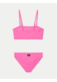 Calvin Klein Swimwear Strój kąpielowy KY0KY00080 Różowy. Kolor: różowy. Materiał: syntetyk