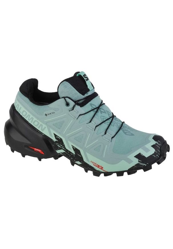 salomon - Buty do biegania Salomon Speedcross 6 Gtx W 417435 niebieskie. Zapięcie: sznurówki. Kolor: niebieski. Materiał: materiał, tkanina, syntetyk, guma. Szerokość cholewki: normalna. Model: Salomon Speedcross