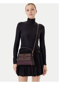 Elisabetta Franchi Torebka BS-36A-56E2-V360 Bordowy. Kolor: czerwony. Materiał: skórzane #6