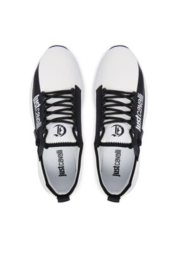 Just Cavalli Sneakersy 80QA3SA2 ZSE70 Biały. Kolor: biały. Materiał: materiał